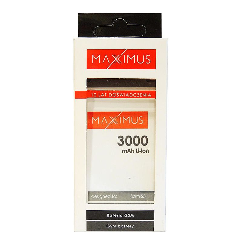 BAT. MAXXIMUS SAM G900 S5  3000 mAh - Billede 4